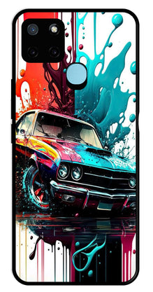 Vintage Car Metal Mobile Case for Realme C21Y