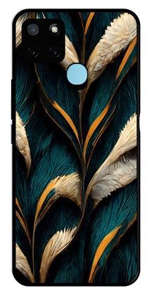 Feathers Metal Mobile Case for Realme C25Y