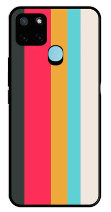 Muted Rainbow Metal Mobile Case for Realme C21Y