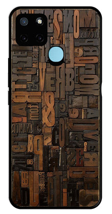 Alphabets Metal Mobile Case for Realme C25Y