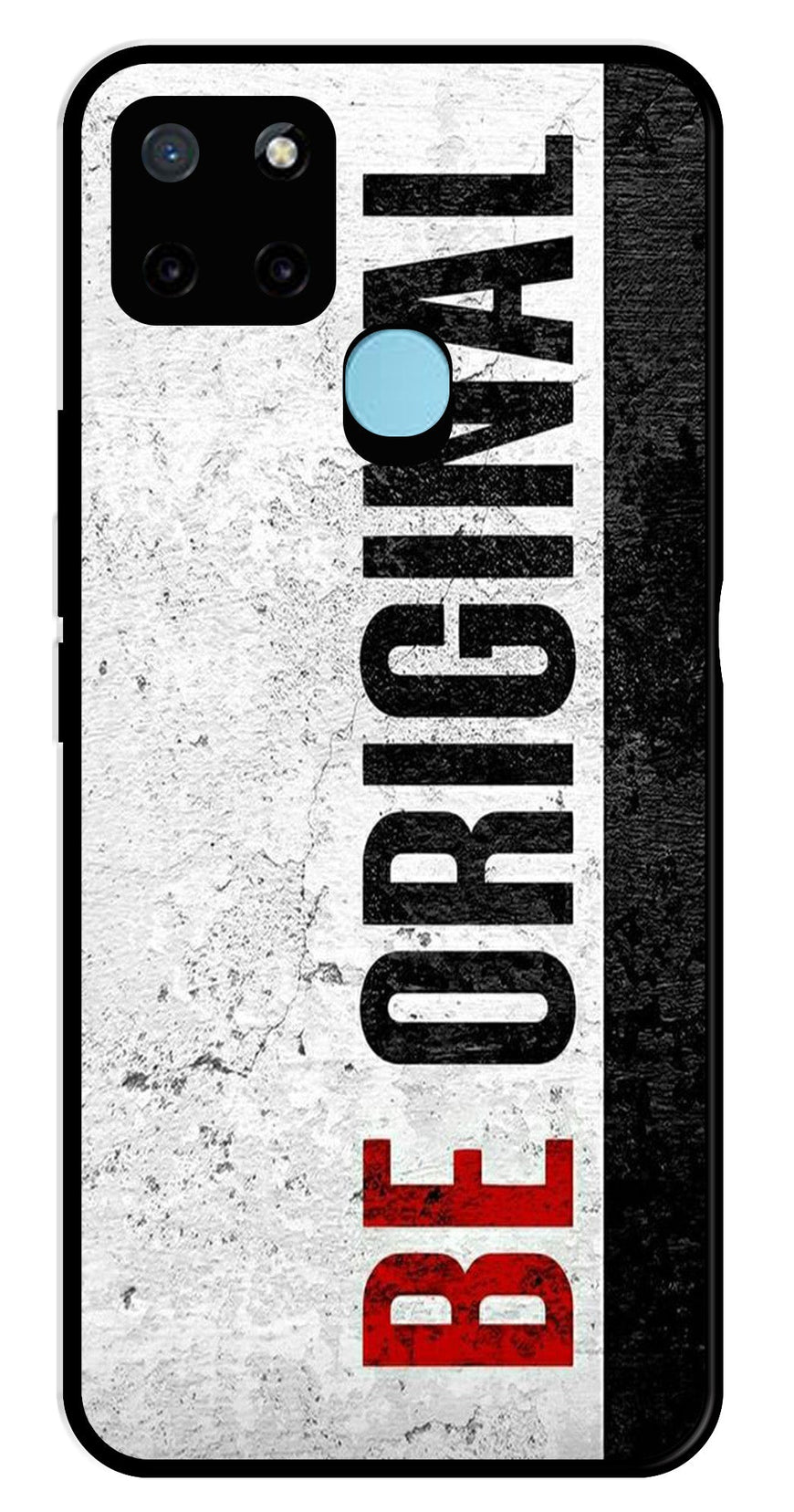 Be Original Metal Mobile Case for Realme C25Y   (Design No -38)