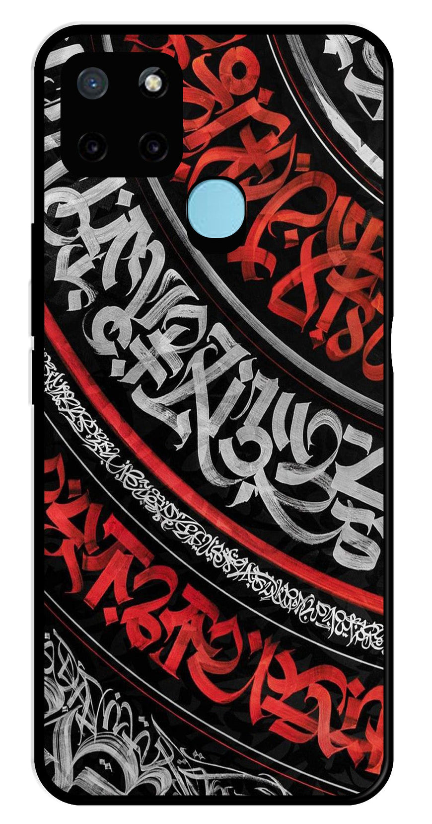 Qalander Art Metal Mobile Case for Realme C25Y   (Design No -49)