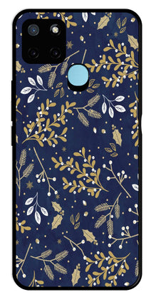 Floral Pattern  Metal Mobile Case for Realme C21Y