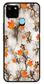 Autumn leaves Metal Mobile Case for Realme C25Y   (Design No -55)