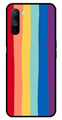 Rainbow MultiColor Metal Mobile Case for Realme C3   (Design No -03)