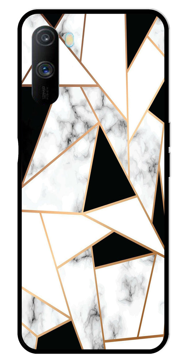 Marble Design2 Metal Mobile Case for Realme C3   (Design No -08)