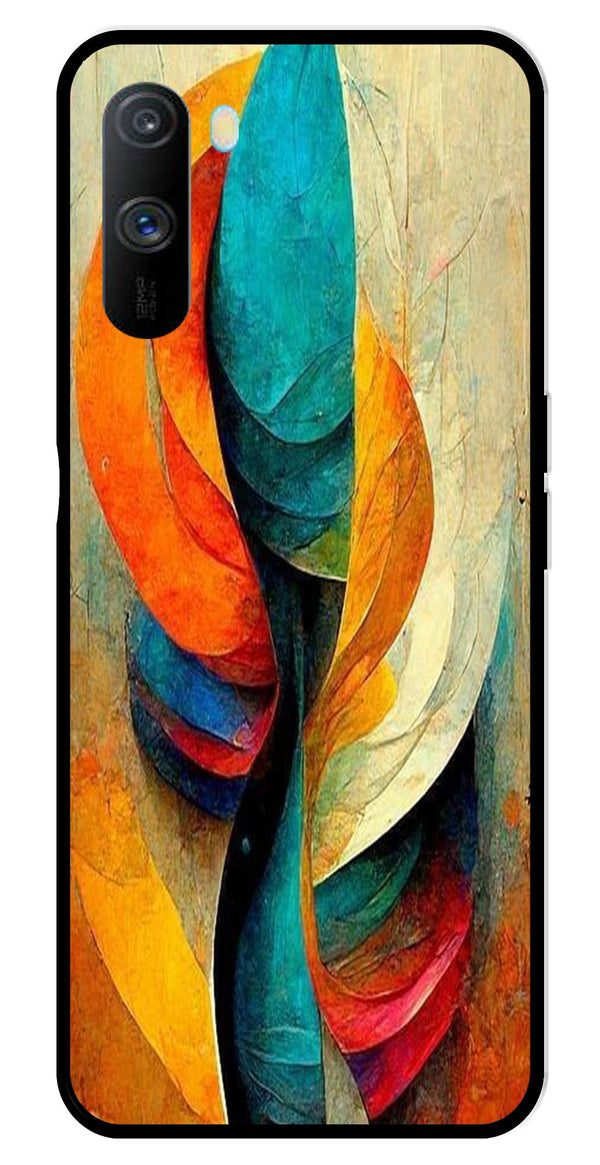 Modern Art Metal Mobile Case for Realme C3   (Design No -11)