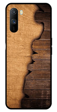 Wooden Design Metal Mobile Case for Realme C3