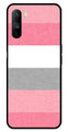 Pink Pattern Metal Mobile Case for Realme C3   (Design No -23)