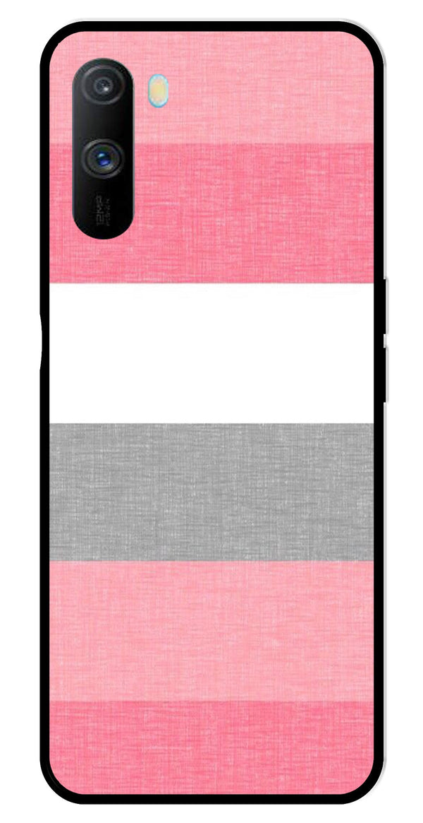 Pink Pattern Metal Mobile Case for Realme C3   (Design No -23)