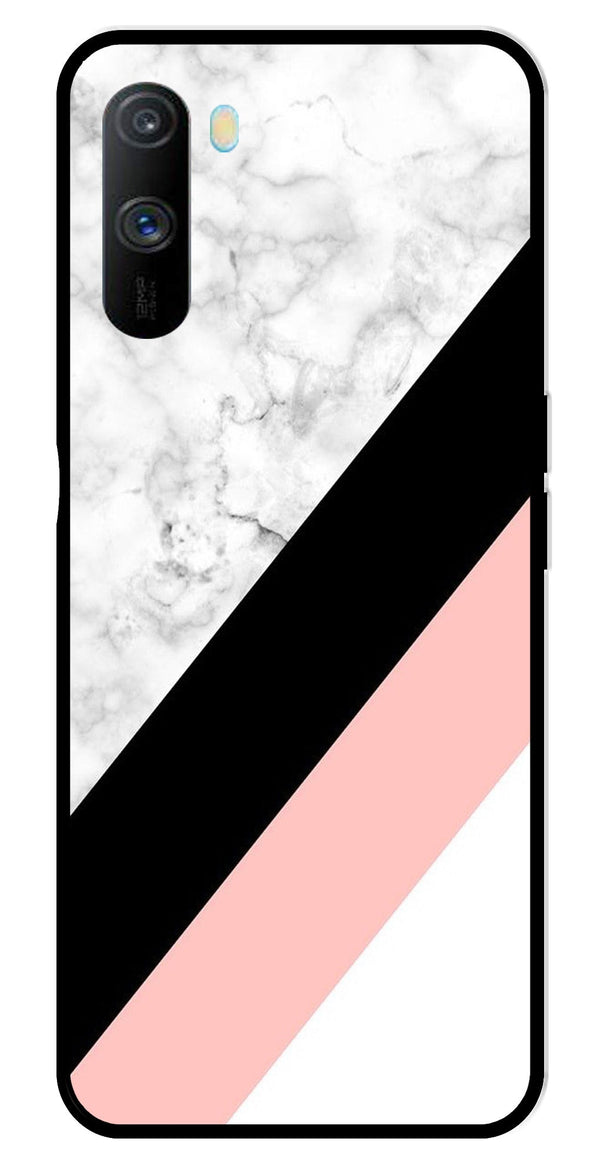 Marble Design Metal Mobile Case for Realme C3   (Design No -24)