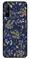 Floral Pattern  Metal Mobile Case for Realme C3   (Design No -52)