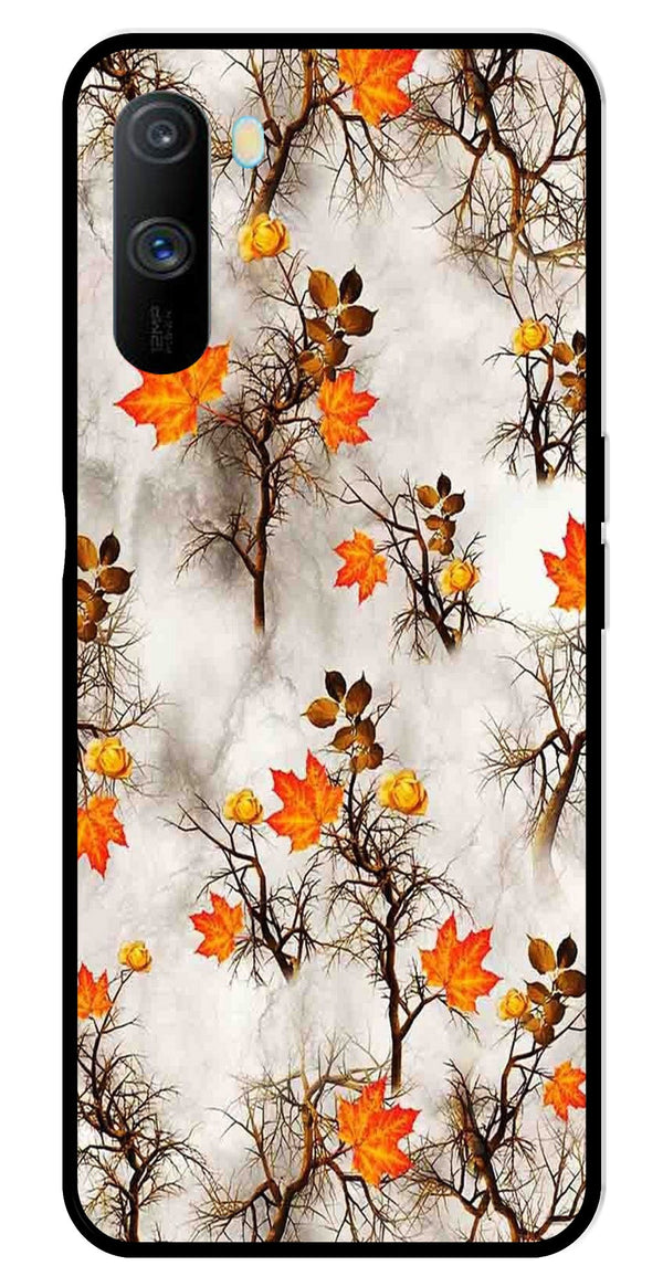 Autumn leaves Metal Mobile Case for Realme C3   (Design No -55)