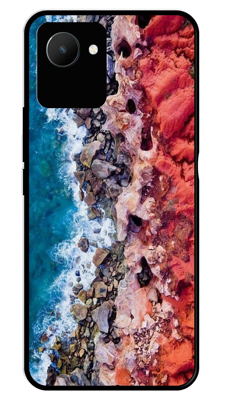 Sea Shore Metal Mobile Case for Realme C30   (Design No -18)