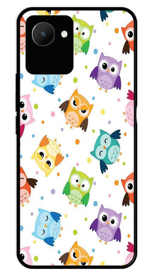 Owls Pattern Metal Mobile Case for Realme C30