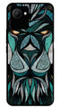 Lion Pattern Metal Mobile Case for Realme C30   (Design No -40)