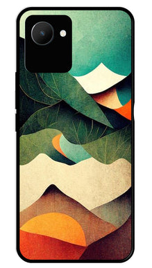 MultiColor Pattern Metal Mobile Case for Realme C30