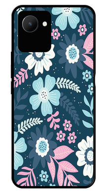 Flower Leaves Design Metal Mobile Case for Realme C30
