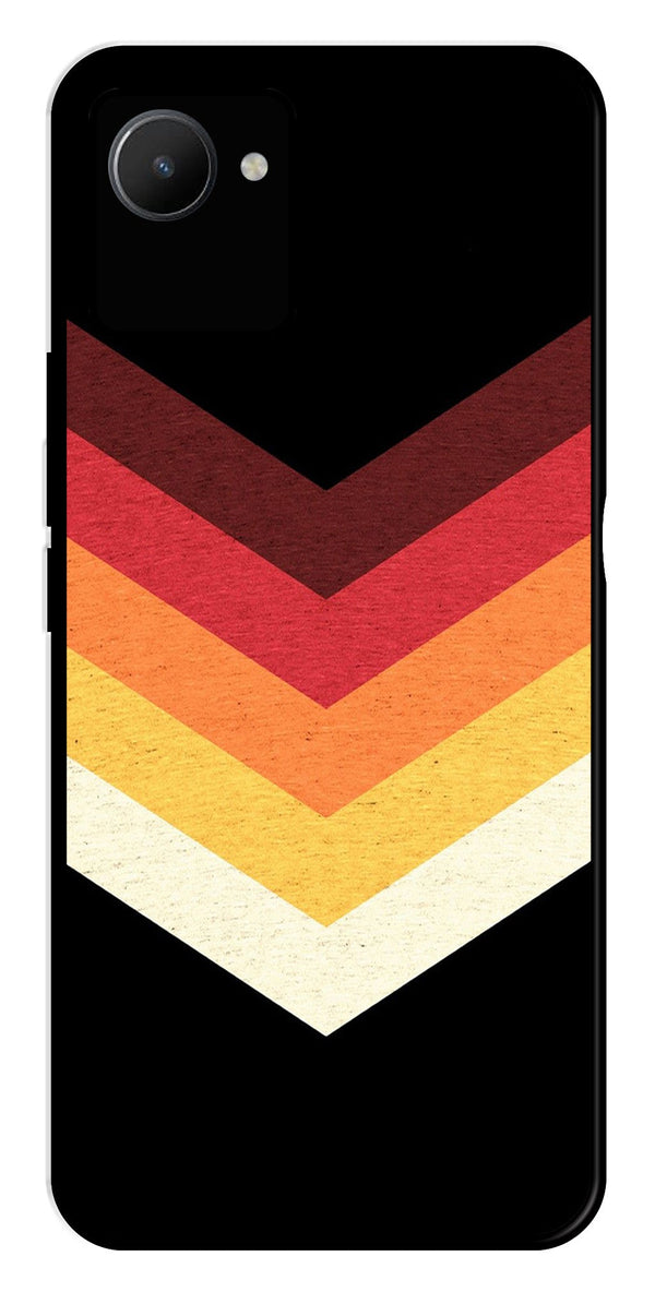 MultiColor Arrow Metal Mobile Case for Realme C30s   (Design No -04)