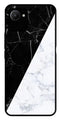 Black White Marble Design Metal Mobile Case for Realme C30s   (Design No -09)
