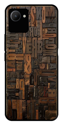 Alphabets Metal Mobile Case for Realme C30s