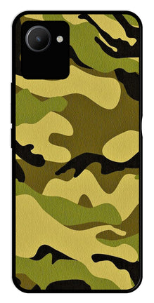Army Pattern Metal Mobile Case for Realme C30s