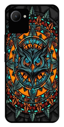 Owl Pattern Metal Mobile Case for Realme C30s