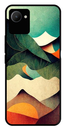 MultiColor Pattern Metal Mobile Case for Realme C30s