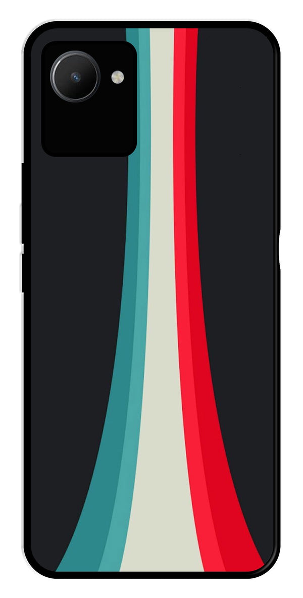 Modern Art Colorful Metal Mobile Case for Realme C30s   (Design No -48)