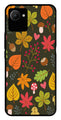 Leaves Design Metal Mobile Case for Realme C30s   (Design No -51)