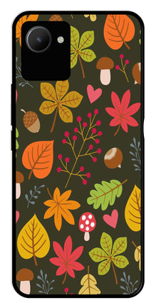 Leaves Design Metal Mobile Case for Realme C30s