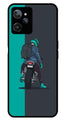 Bike Lover Metal Mobile Case for Realme C31   (Design No -05)
