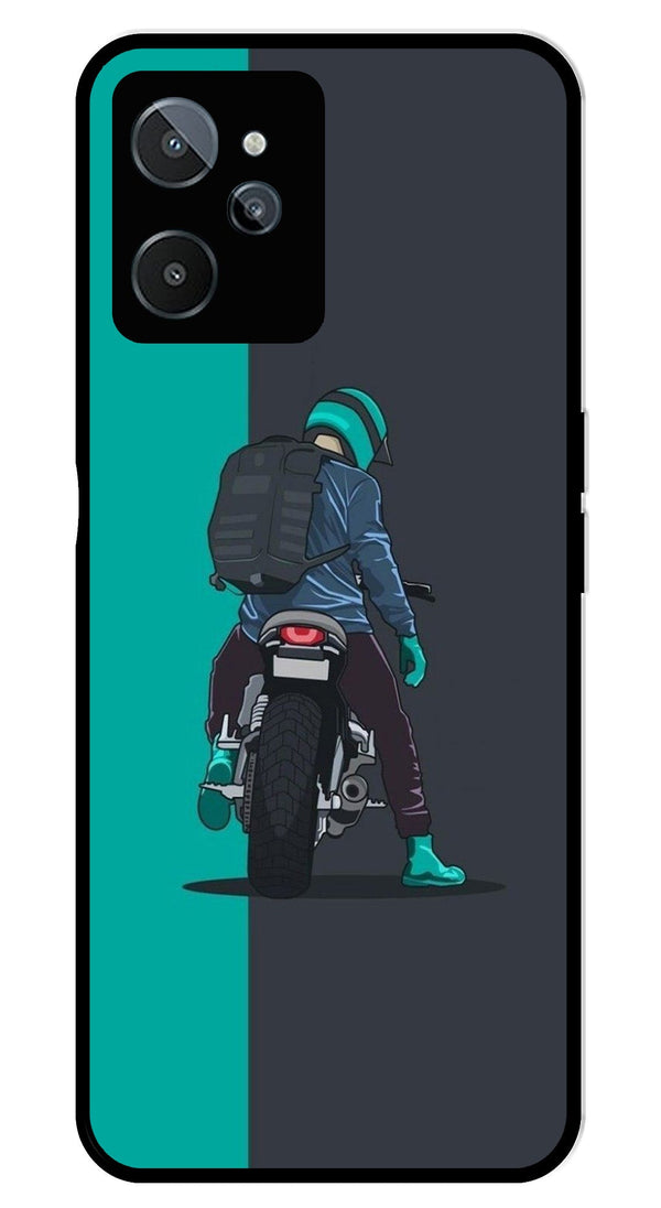 Bike Lover Metal Mobile Case for Realme C31   (Design No -05)