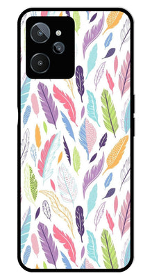 Colorful Feathers Metal Mobile Case for Realme C31
