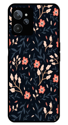 Floral Pattern Metal Mobile Case for Realme C31
