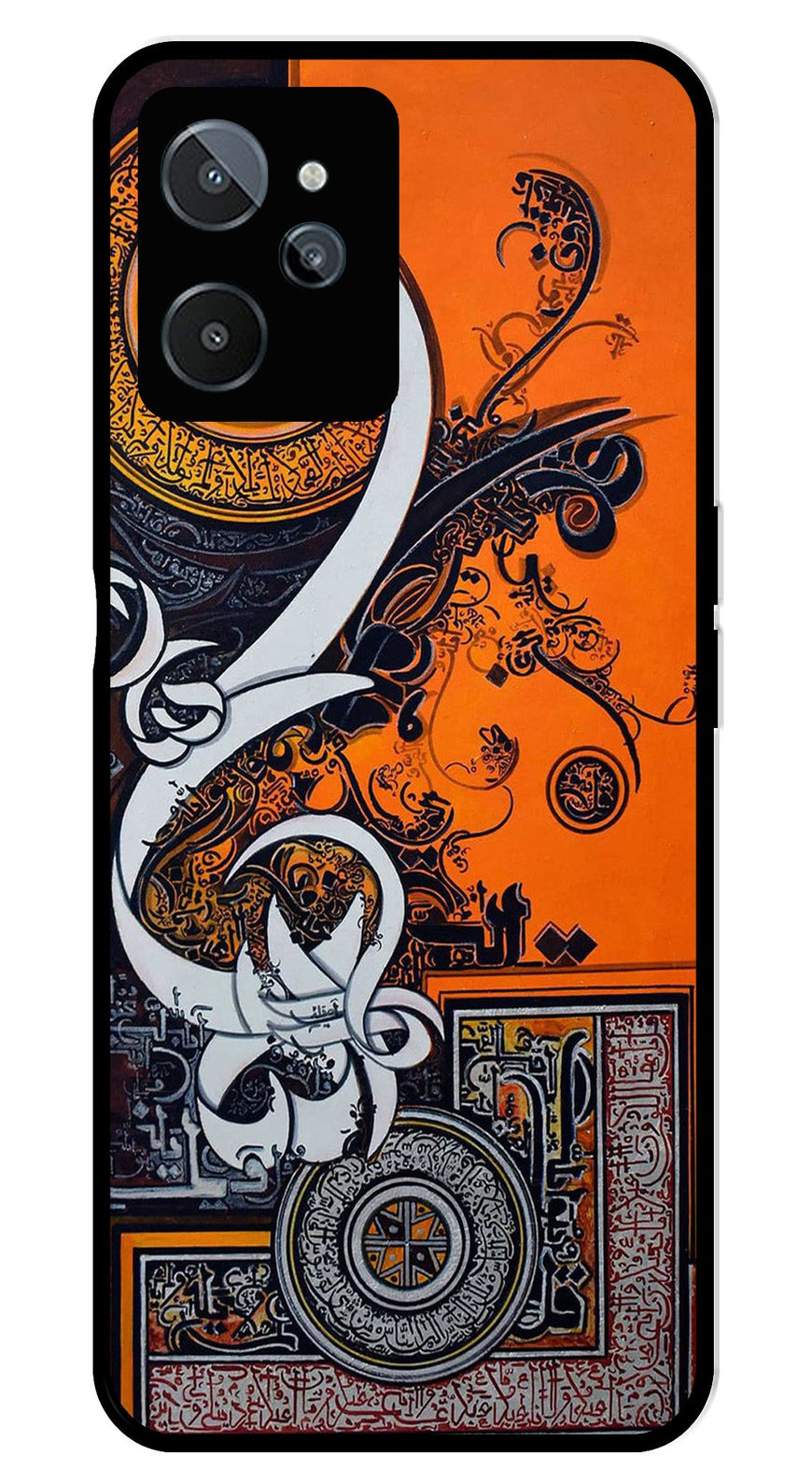 Qalander Art Metal Mobile Case for Realme C31   (Design No -16)