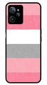Pink Pattern Metal Mobile Case for Realme C31   (Design No -23)