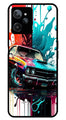 Vintage Car Metal Mobile Case for Realme C31   (Design No -29)