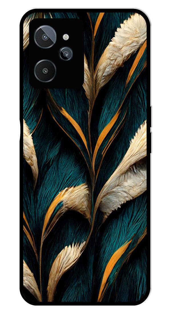 Feathers Metal Mobile Case for Realme C31   (Design No -30)