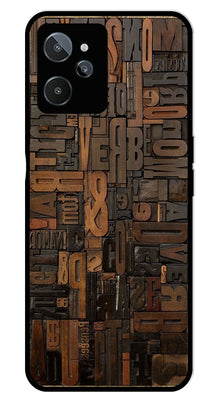 Alphabets Metal Mobile Case for Realme C31