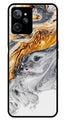 Marble Pattern Metal Mobile Case for Realme C31   (Design No -36)