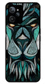 Lion Pattern Metal Mobile Case for Realme C31   (Design No -40)