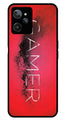 Gamer Pattern Metal Mobile Case for Realme C31   (Design No -41)