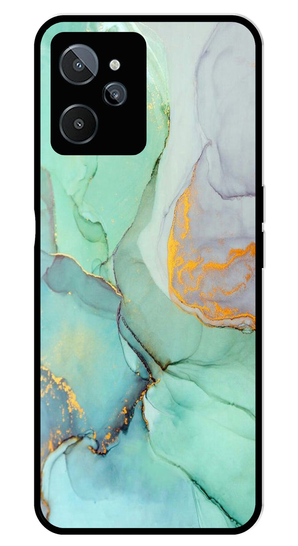 Marble Design Metal Mobile Case for Realme C31   (Design No -46)