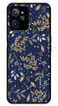 Floral Pattern  Metal Mobile Case for Realme C31   (Design No -52)