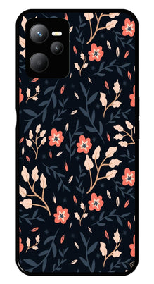 Floral Pattern Metal Mobile Case for Realme C35