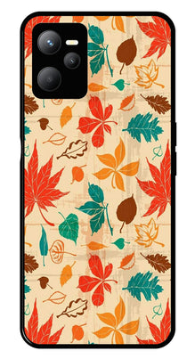 Leafs Design Metal Mobile Case for Realme C35