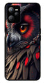 Owl Design Metal Mobile Case for Realme C35   (Design No -26)
