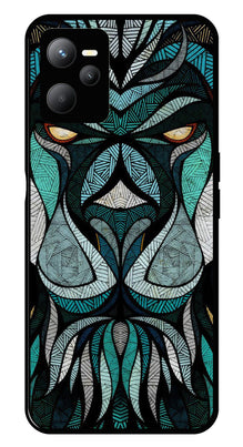 Lion Pattern Metal Mobile Case for Realme C35