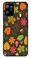 Leaves Design Metal Mobile Case for Realme C35   (Design No -51)
